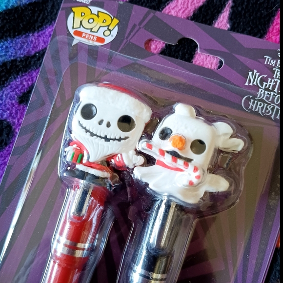 ❤️🖤 The Nightmare Before Christmas Funko Pop Pen Set Jack Zero Disney - Picture 4 of 7